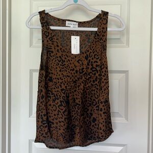 NWT Bella Dahl Scoop Neck Tank “Gold Spots” Size Small